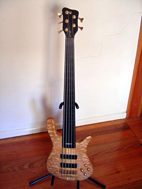 This is one of my two Warwick custom made basses.